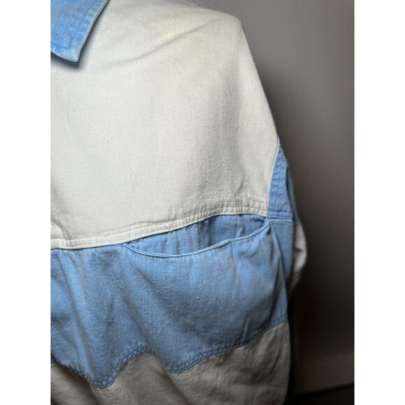 Vintage Gotcha Long Sleeve Pocket Polo Pullover White Men's Size Large Surf - Picture 3 of 11